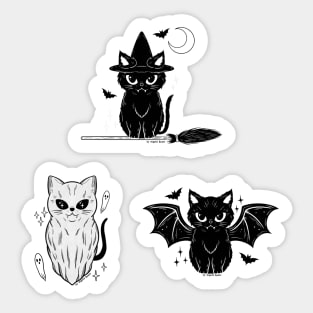 Halloween Black Cats Sticker